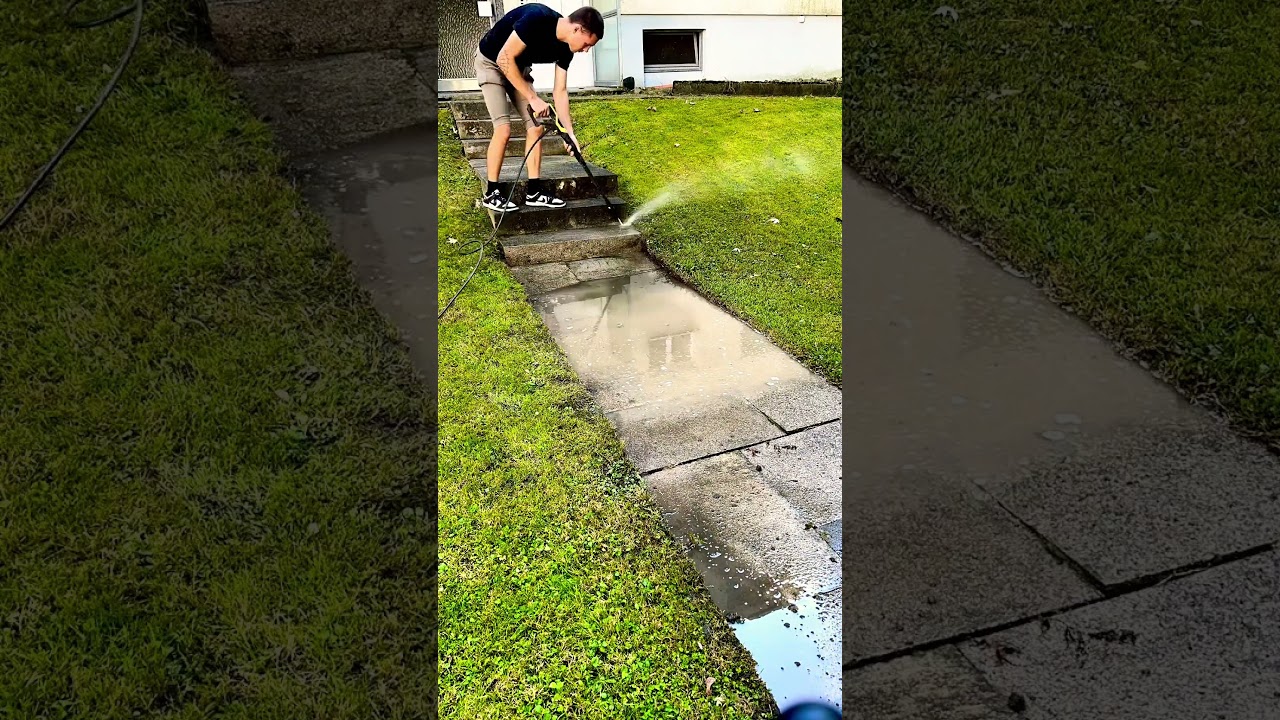 Cleaning the walkway #cleaning #walkway #ytshorts #youtuberchannel #daily shorts #viralvideo #fyp