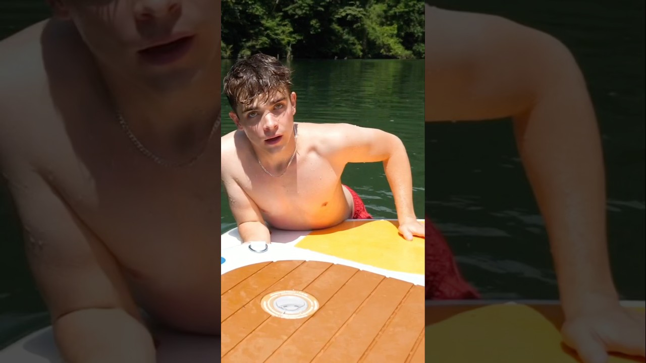 You never know what else is in the lake with you… 