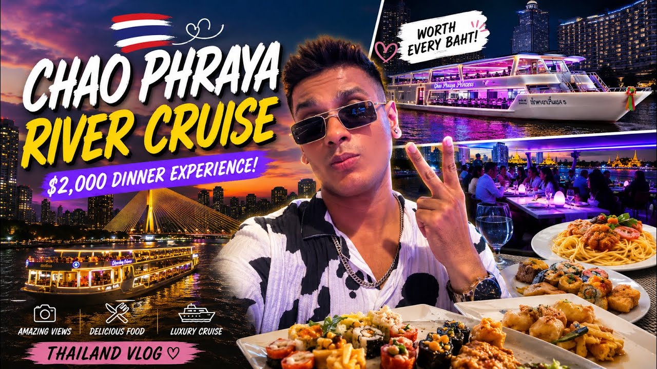 Круиз с ужином на 1,5 миллиарда ки 😱❤️ || Речной круиз по Таиланду 😍🇹🇭