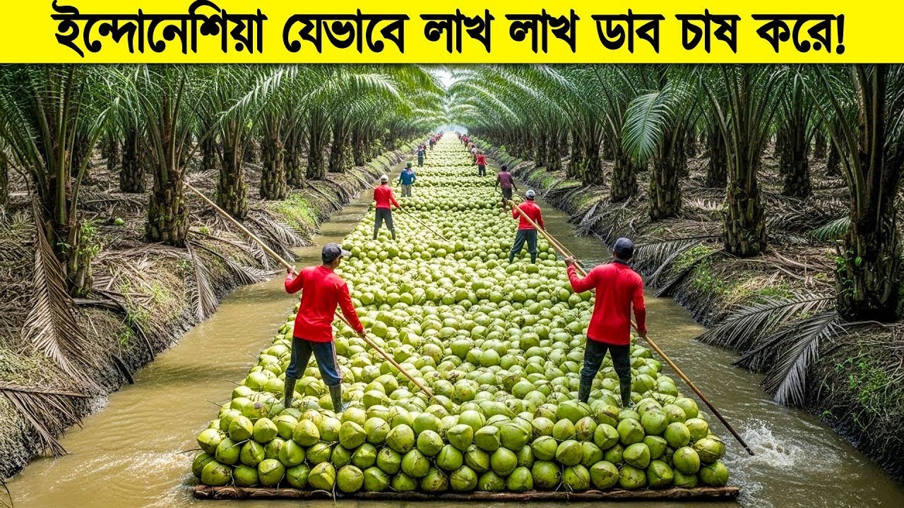 নারকেল চাষকে তারা অন্য লেভেলে নিয়ে গেছে! দেখুন ইন্দোনেশিয়ার কৃষি যে কারনে উন্নত !