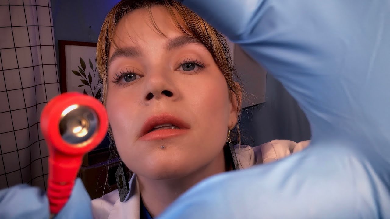 ASMR Full Body Exam for Sleep Study & Hooking You Up to the Monitor