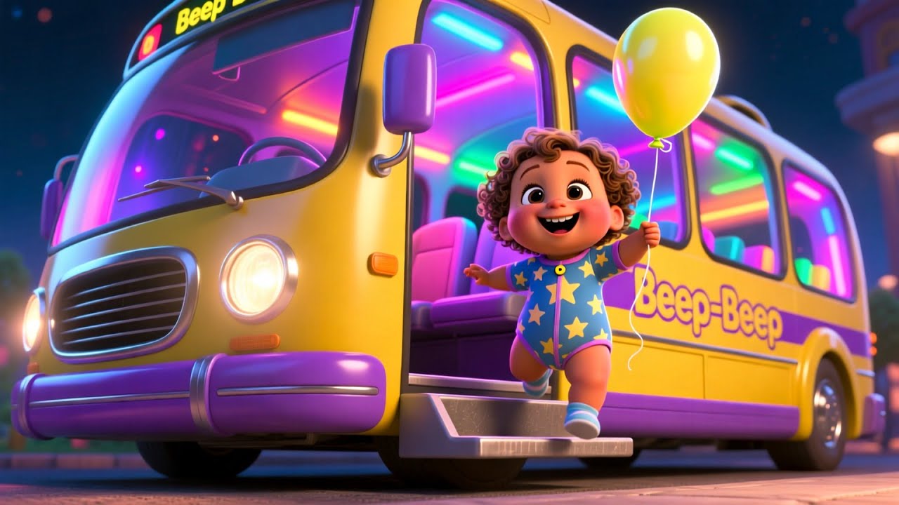 Beep Bus Park Stars!! 🚌⭐ Fun Bus Song for Kids | Park Adventure Nursery Rhyme