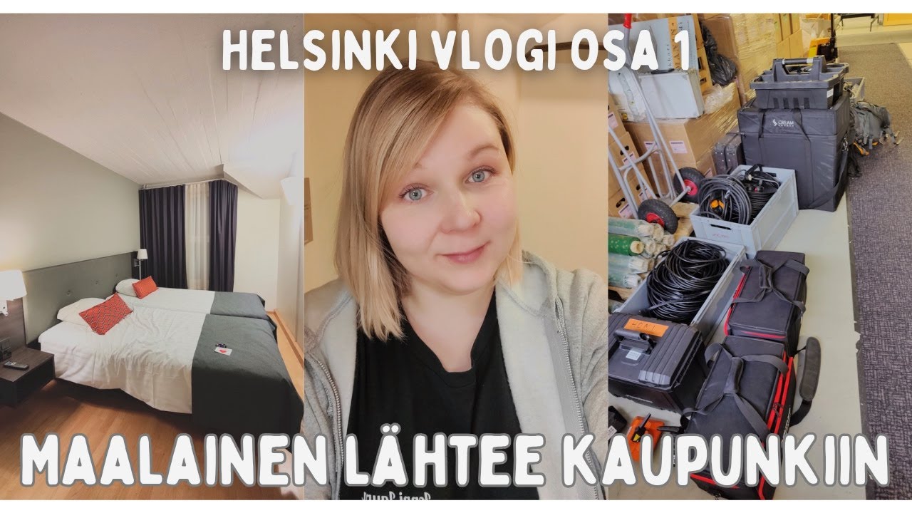 Helsinki vlogi osa 1: Pakataan ja lähdetään matkaan & hotellihuoneen esittely