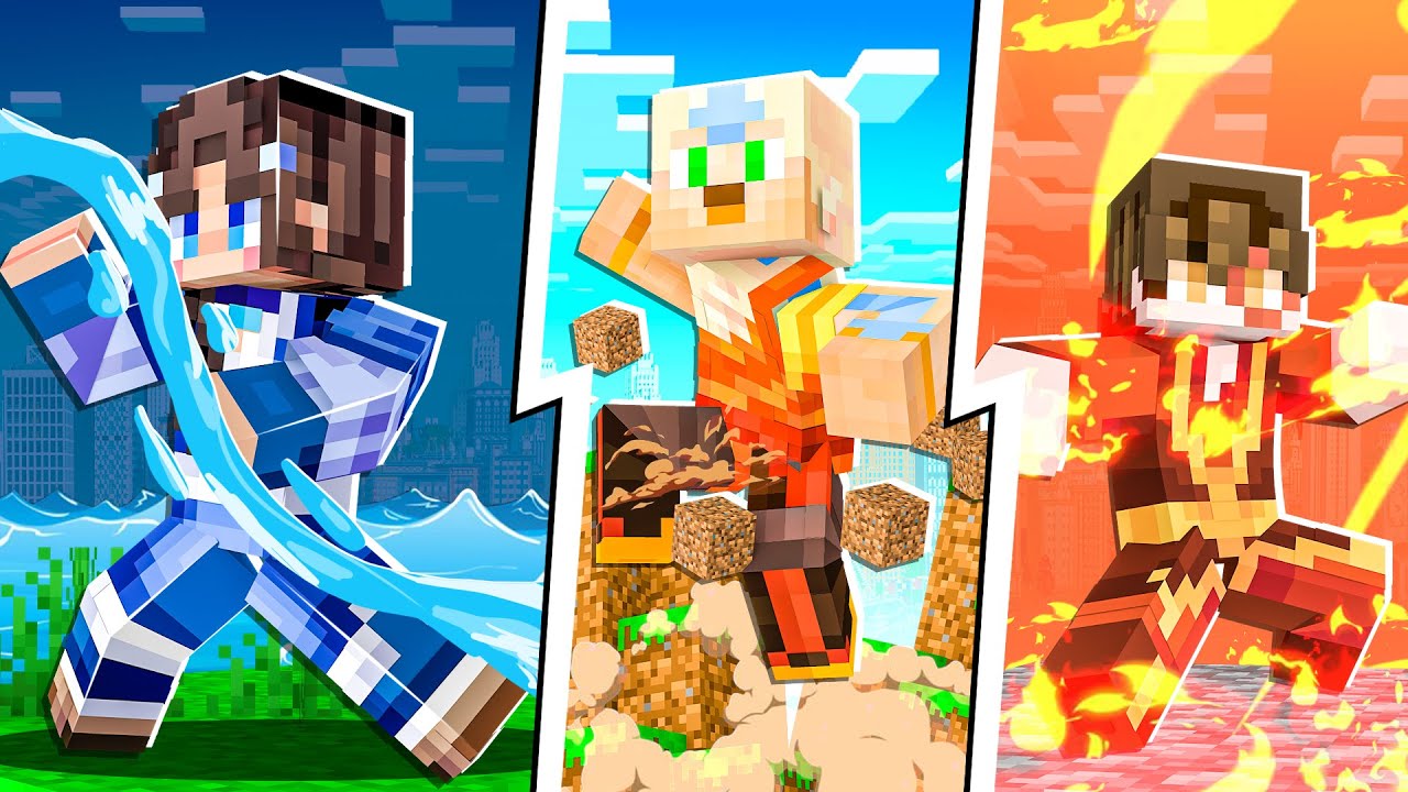 Minecraft AVATAR OLDUM 🔥💧