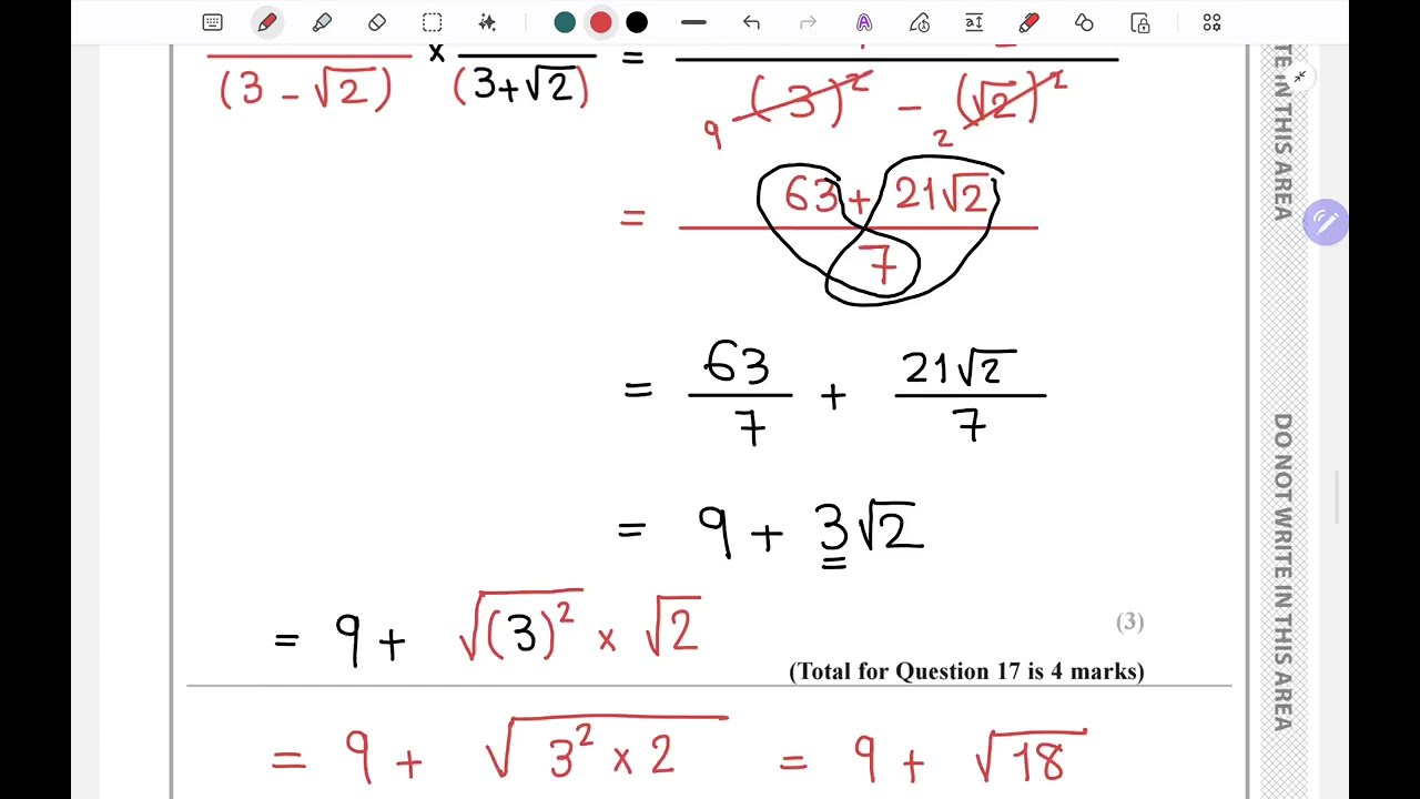 [Mock Exam Paper 1] Questions 15 - 16 - 17 - 18 - IGCSE Edexcel Maths