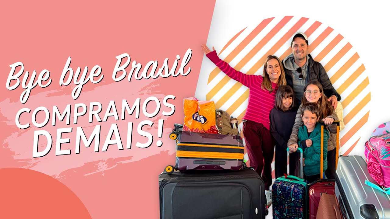 O dia da volta para casa. Muita emoção, 3 crianças e malas demais!