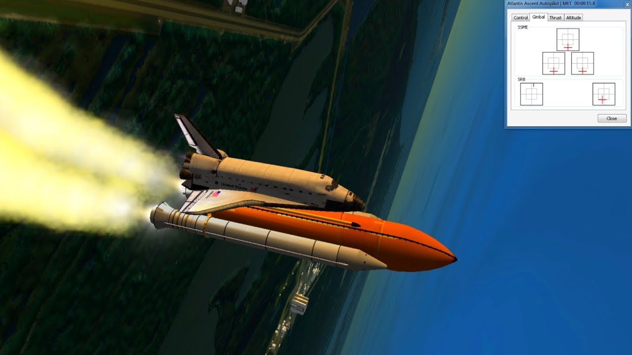 Orbiter 2016 - Space Shuttle Launch Autopilot And Gimbal Monitor