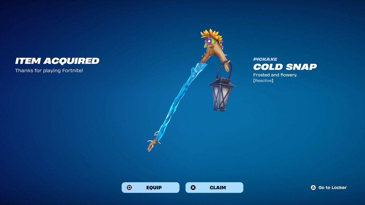 Как получить кирку Cold Snap прямо сейчас БЕСПЛАТНО в Fortnite! (Бесплатная кирка Cold Snap)