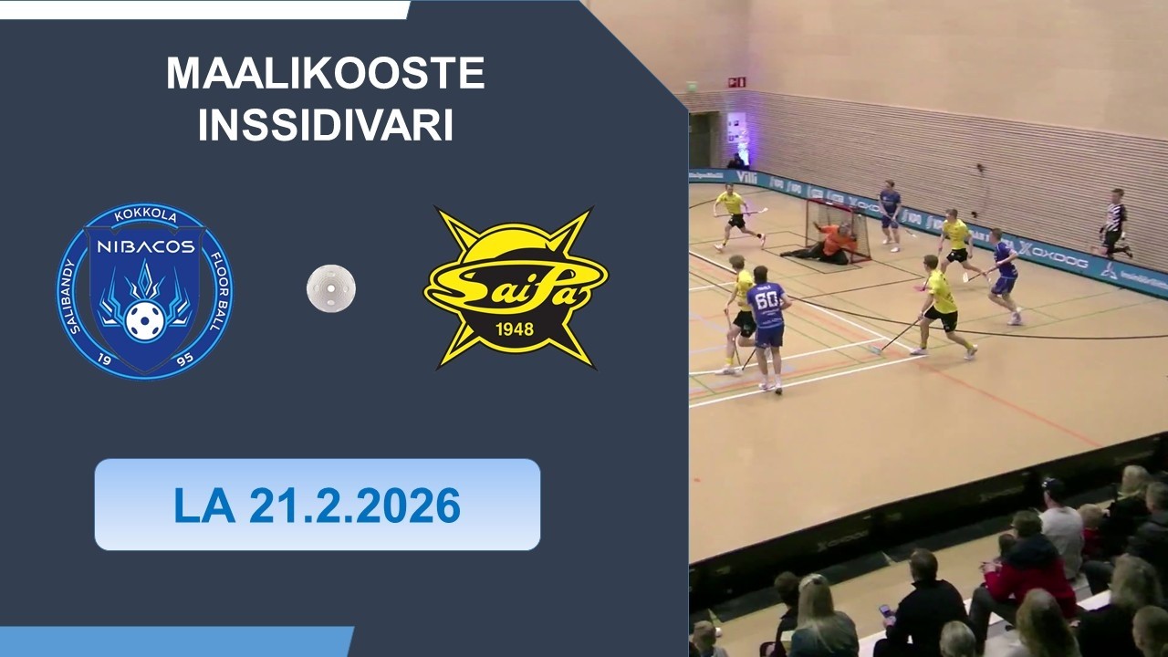 Maalikooste Nibacos vs SaiPa 21.2.2026