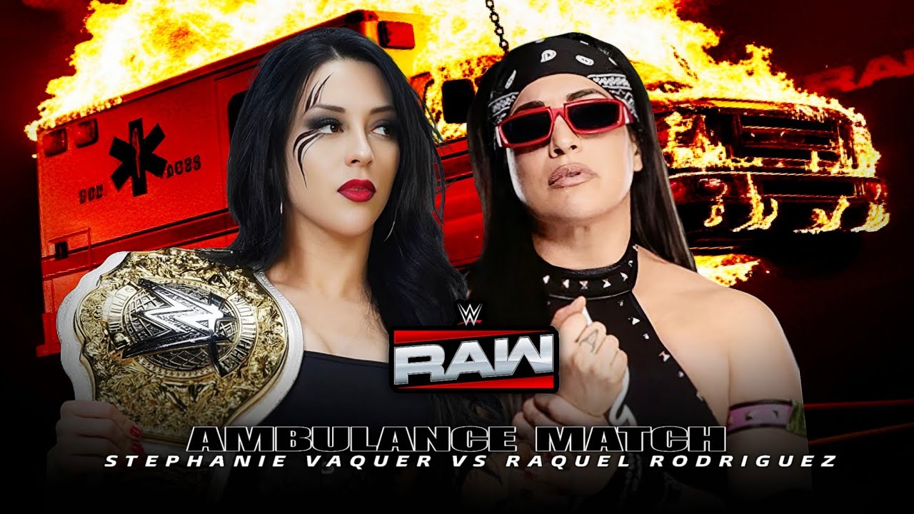 Ambulance Match - Stephanie Vaquer vs Raquel Rodriguez Full Match WWE RAW Highlights