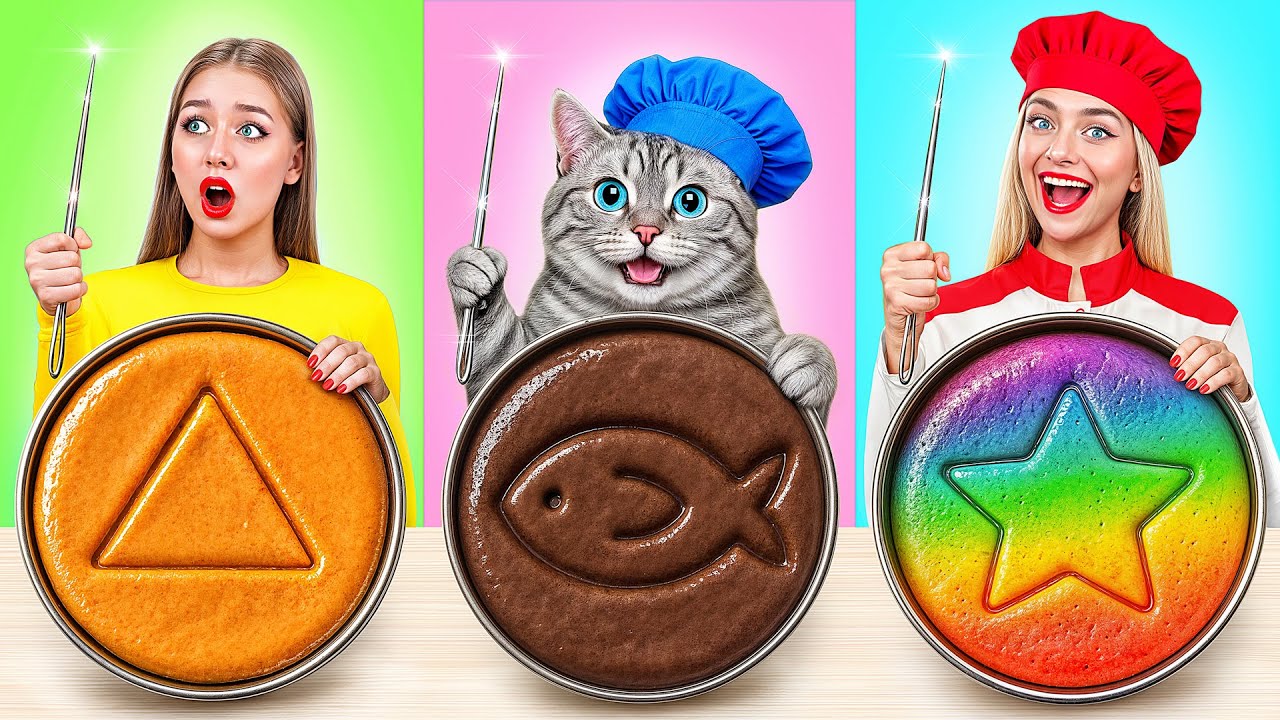 Me vs Grandma Cooking Challenge with Cat | Food Battle by Candy DO