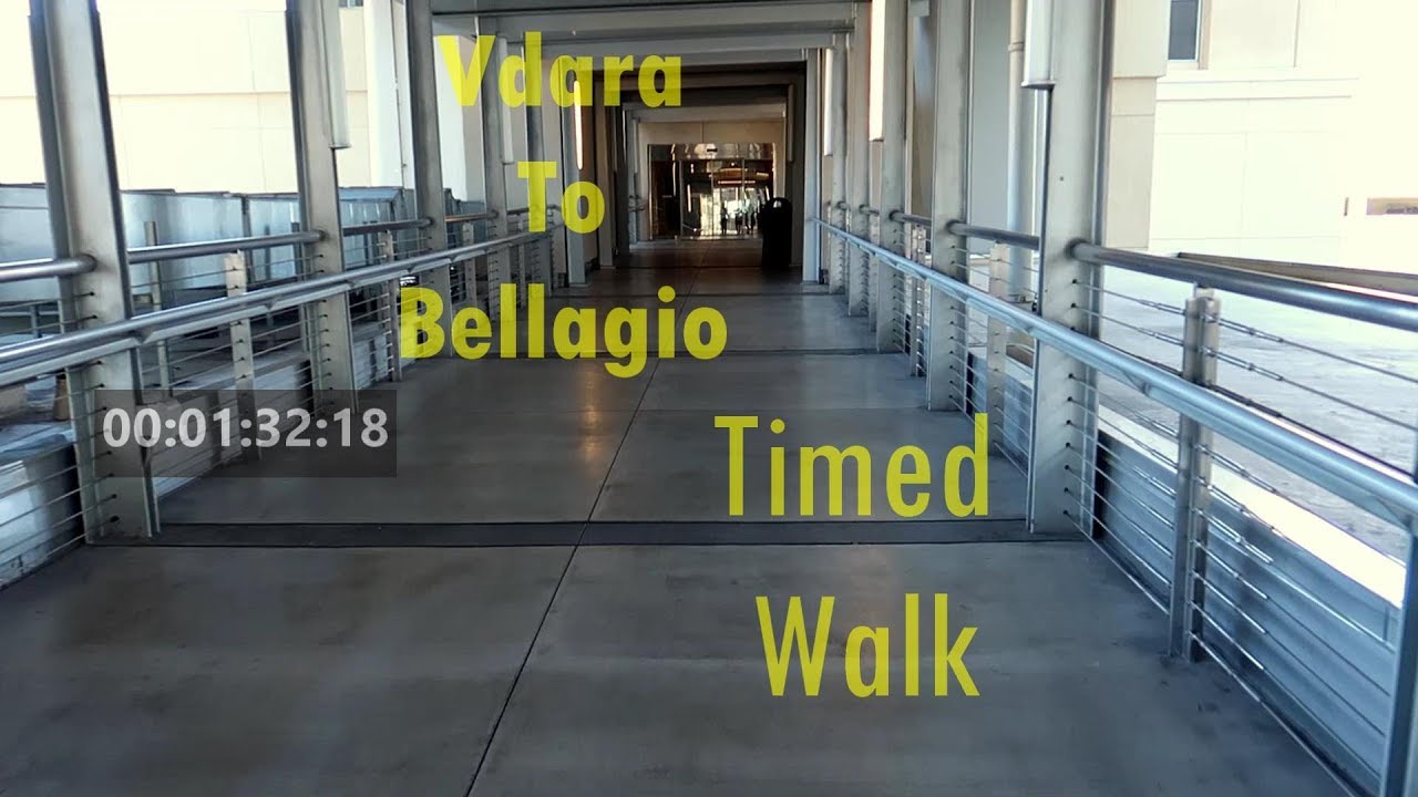 Timed walk From Vdara to Bellagio