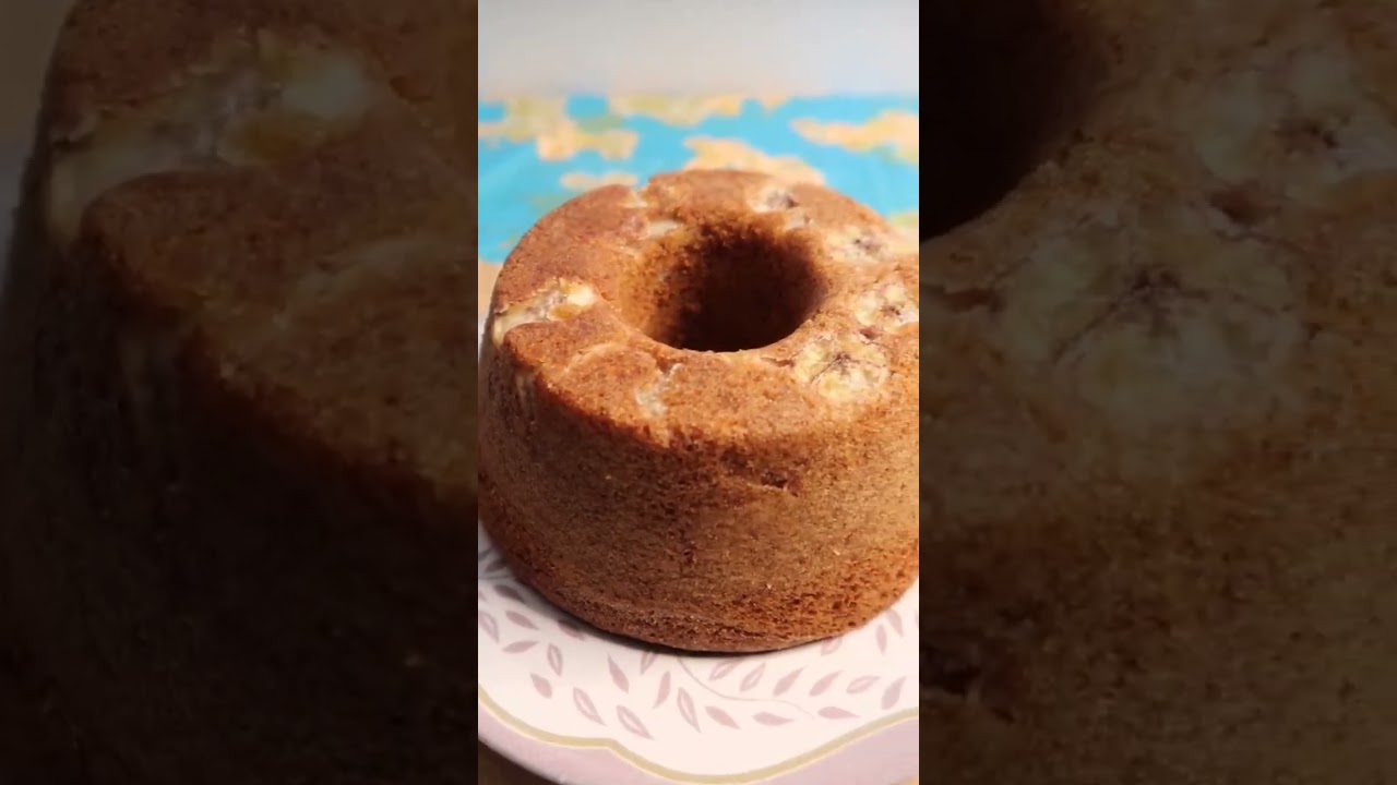 Bolo de banana sem gl&uacute;ten