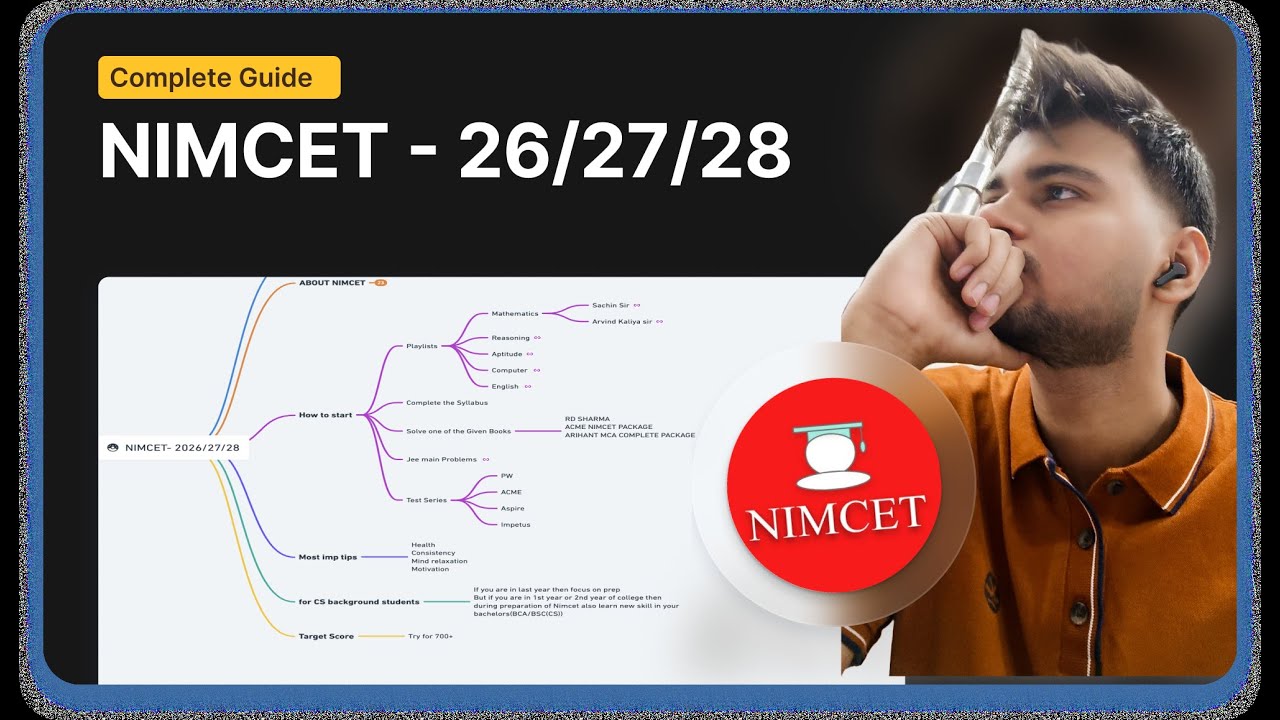 NIMCET 2026/27/28: Complete Guide to Colleges, Eligibility, Seats, Courses, Syllabus, Video Lectures