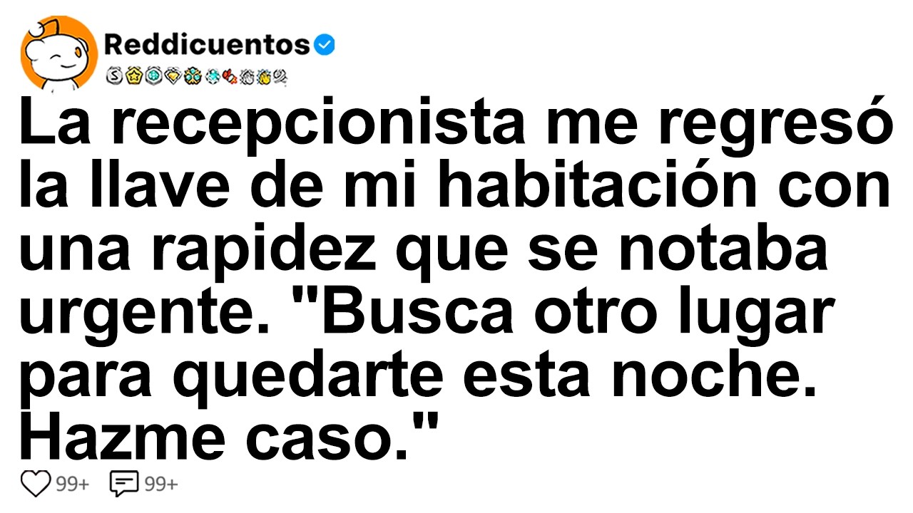 [HISTORIA COMPLETA] La recepcionista me regresó la llave de mi habitación con una rapidez que...