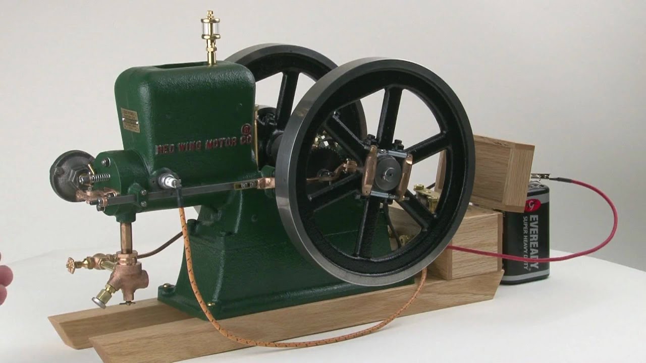 RedWing Hit and Miss Engine Red Wing Working Model