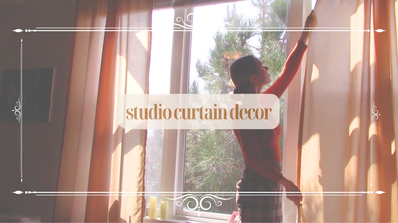 ❤ STUDIO CURTAIN DECOR ❤ slow living in the city, cozy tidying, donating clothes