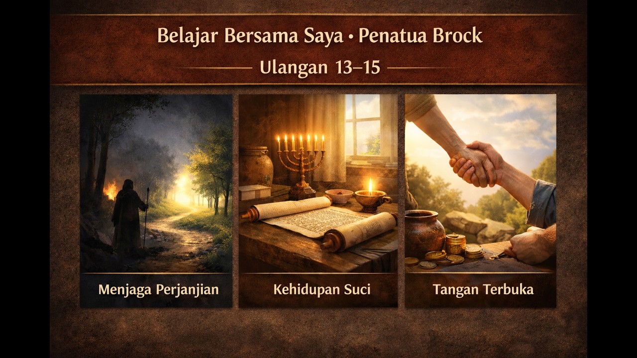 Come Study With Me — Elder Brock | Ulangan 13–15 | Kesetiaan ✦ Bangsa Kudus ✦ Belas Kasihan