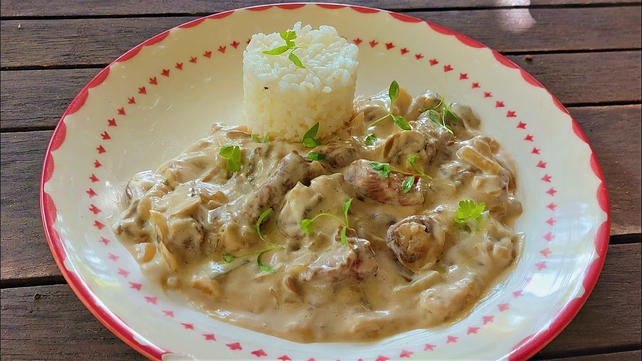 ENTRECOT de TERNERA 🥩 al STROGONOFF **Receta Rusa** 🚩RecetasRo&music 119