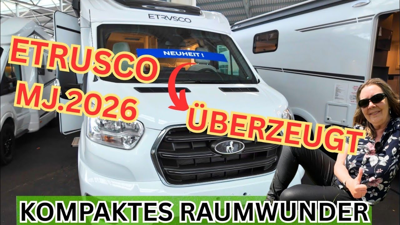 Kompaktes Raumwunder Etrusco Van 6.6 SF MJ. 2026 , Etrusco überzeugt in Preis / Leistung , Wohnmobil