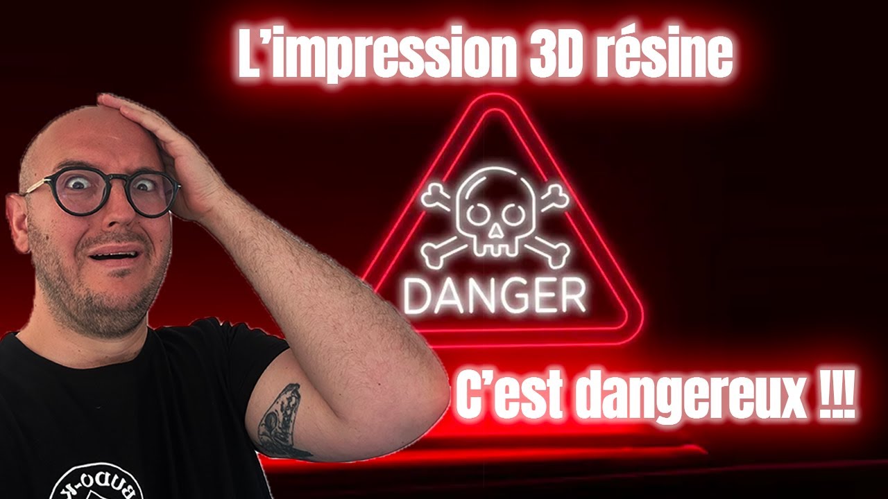 ⚠️☢️ L’impression 3d résine c’est dangereux et toxique! ☢️⚠️