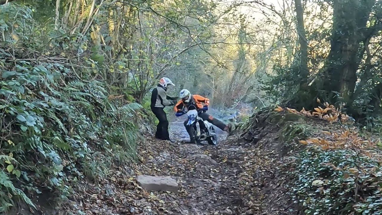 Usk Monmouth legal lanes on the Beta 300 RR