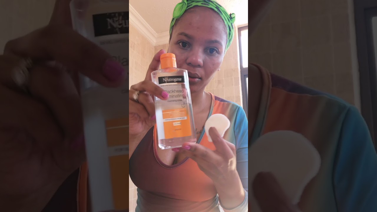 my acne prone skin routine #neutrogena #acneproneskin #roadto1k #southafrica 🇿🇦 youtuber