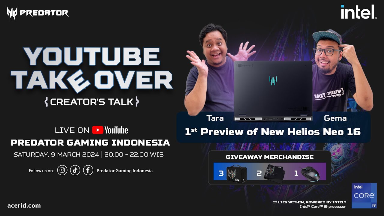Youtube Takeover:  Preview Pertama New Helios Neo 16 Bersama Tara & Gema!