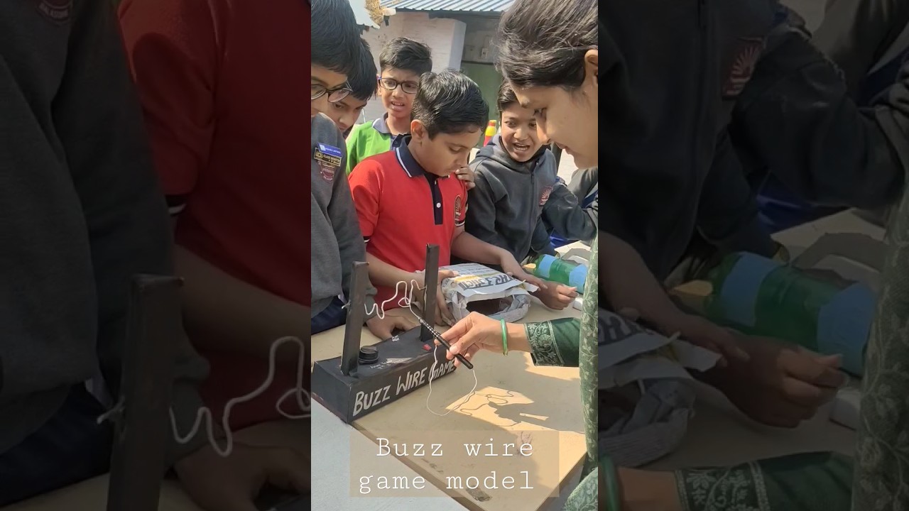 Science model #nationalscienceday #tlm #innovative ideas #hardworking students #trending #buzz game