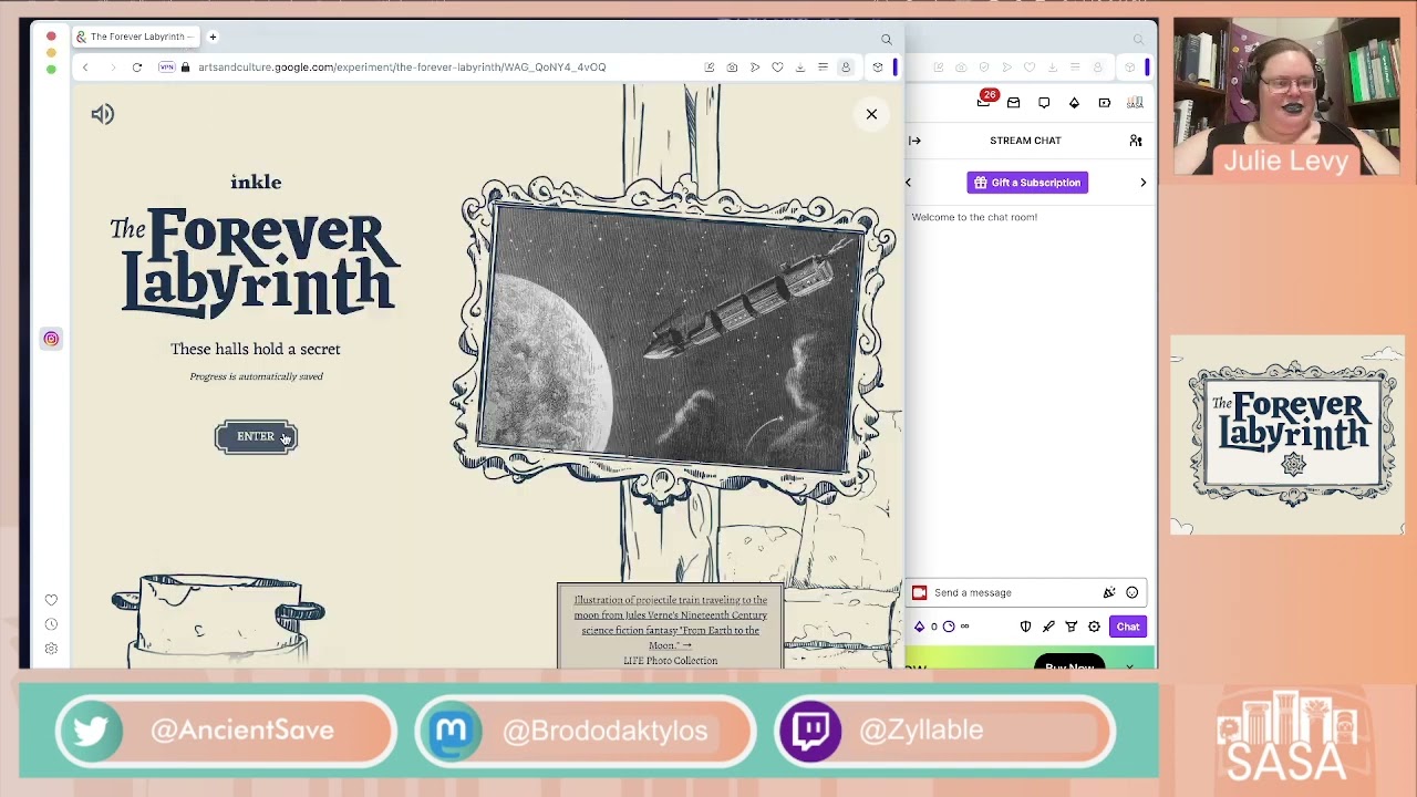 The Forever Labyrinth (#4) with Julie Levy!