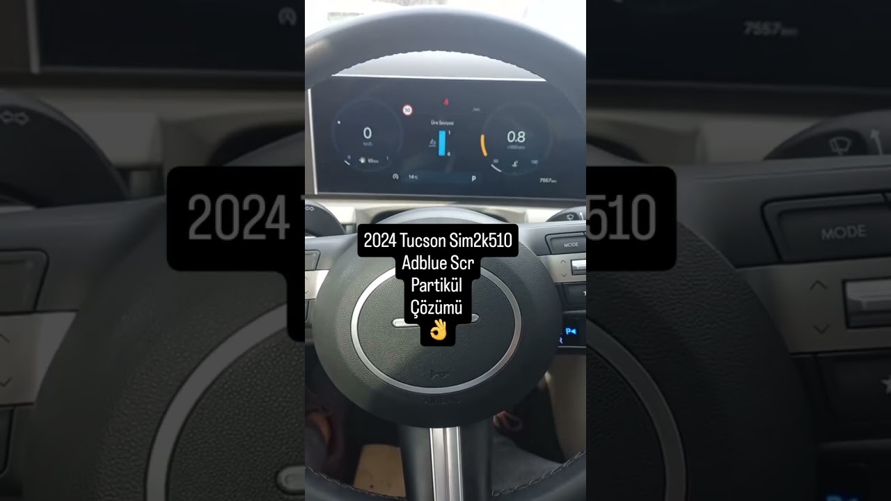 2024 Hyundai Tucson Sim2k510 Adblue ve Partik&uuml;l &Ccedil;&ouml;z&uuml;m&uuml;