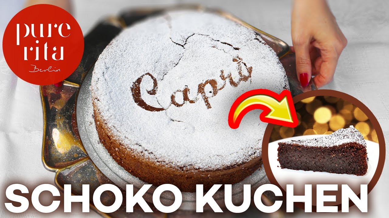 Torta Caprese 🍰 Schokokuchen aus Capri 🍫 (Rezept)