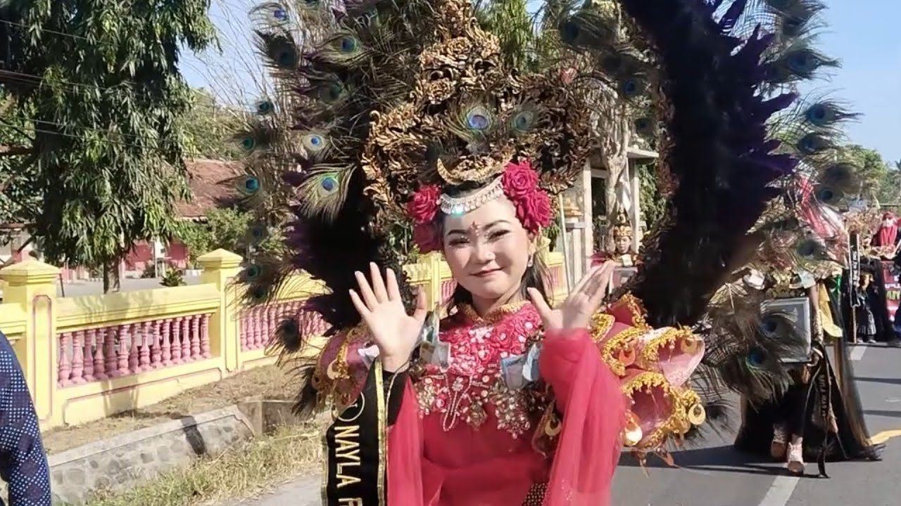 KARNAVAL PELAJAR  DESA SUMBEREJO AMBULU JEMBER II HUT KEMERDEKAAN RI KE 80