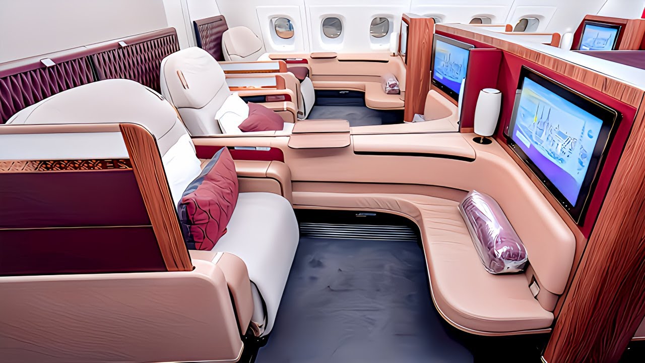 Рейс первого класса A380 Qatar Airways из Дохи в Сидней (+ зал ожидания первого класса)