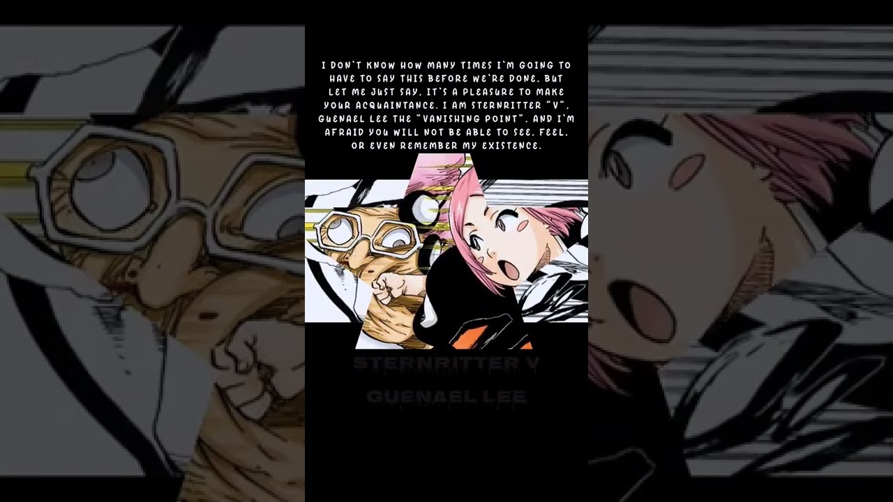 Quincy - Stern Ritter V-1st (Vanishing Point) - Guenael Lee Quote - Bleach #shorts