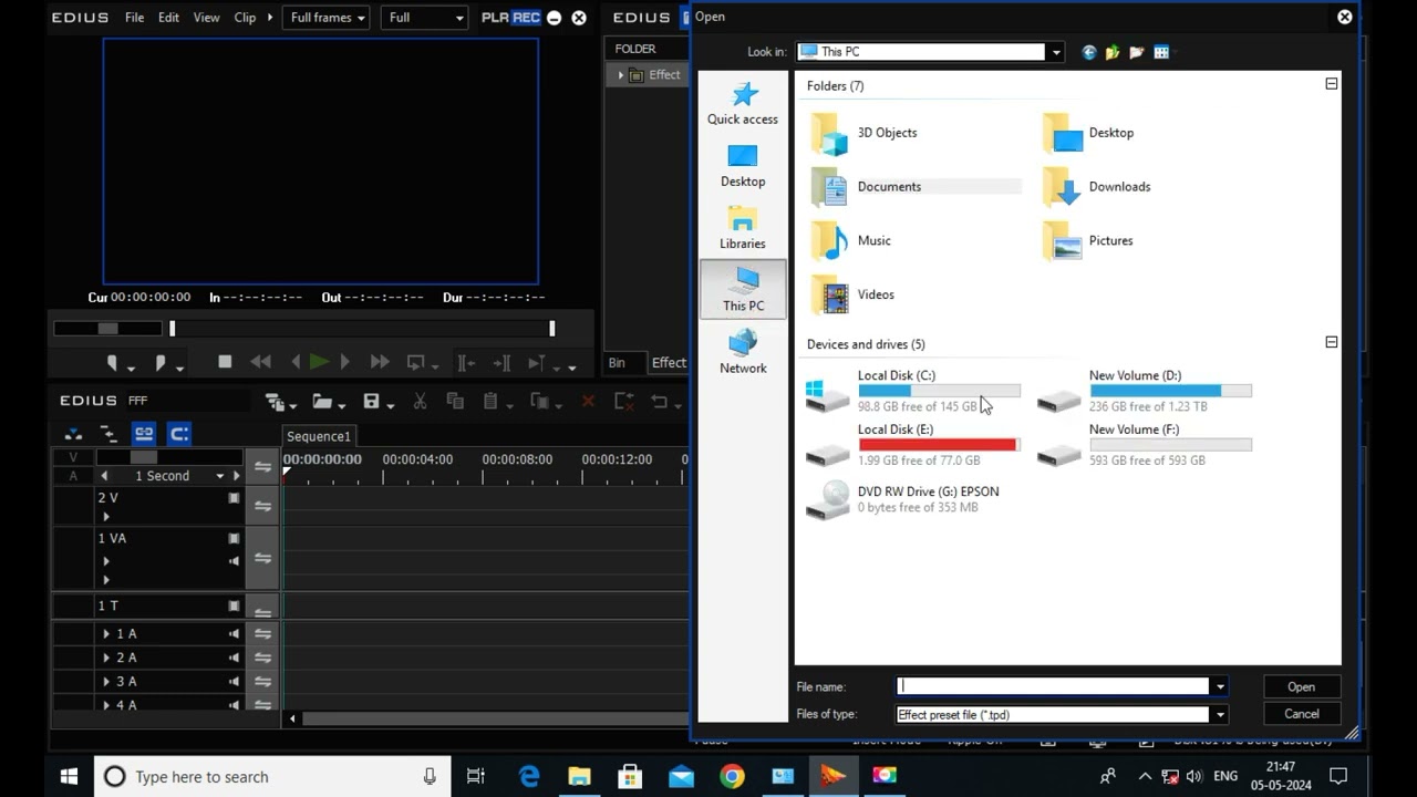 HOW TO IMPORT EFFECT IN EDIUS 8,9,X,11