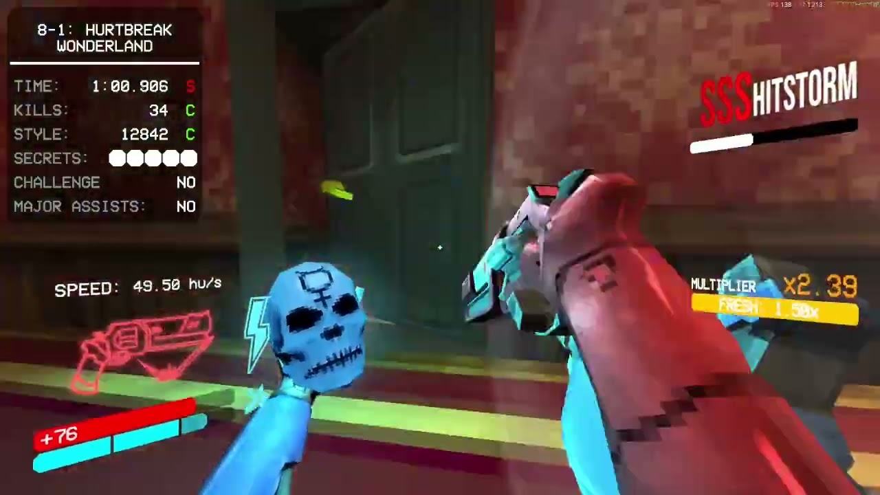 ULTRAKILL P% Speedrun 8-1 in 2:40.825