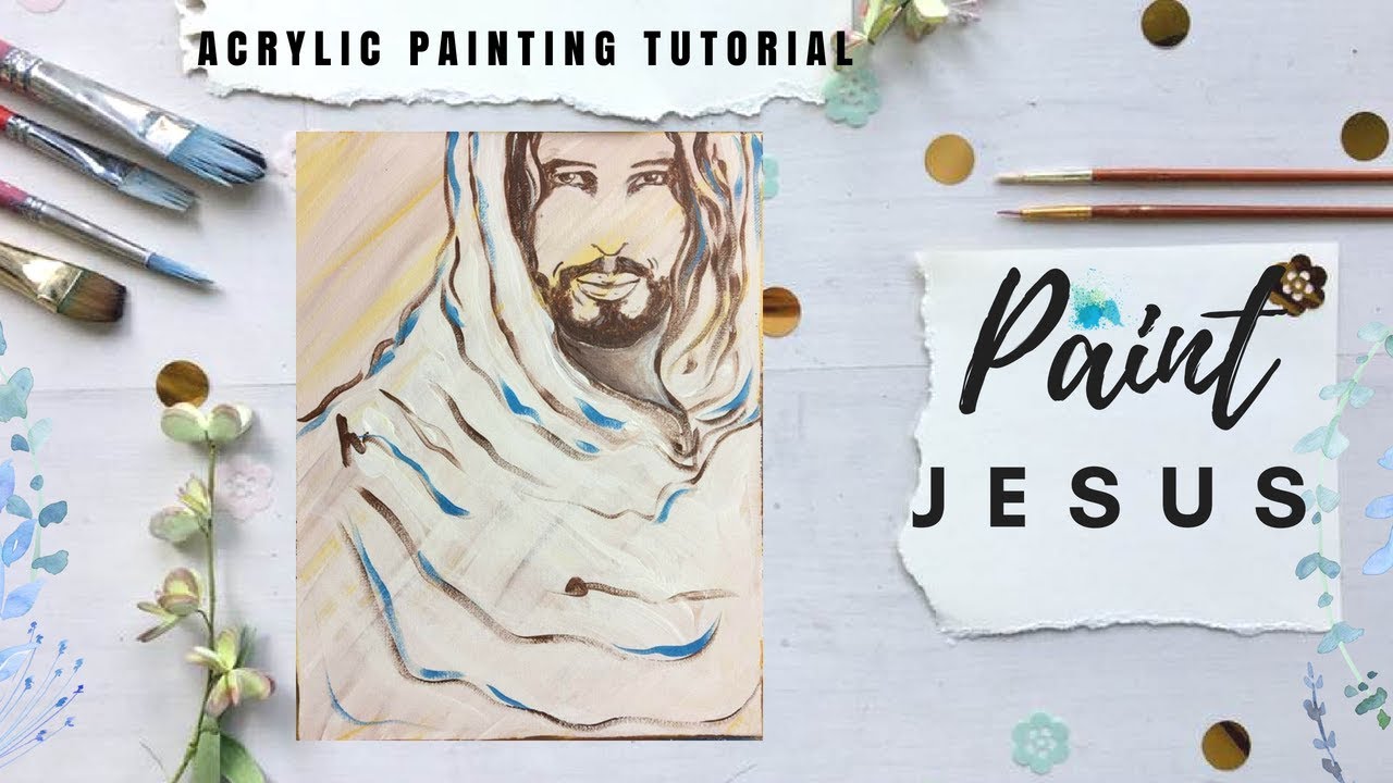 Learn to Paint Jesus Face - Follow Along Painting Video