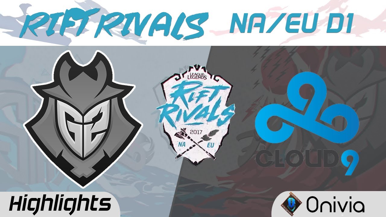 G2 vs C9 Highlights Rift Rivals EU & NA 2017 G2 Esports vs Cloud9 by Onivia