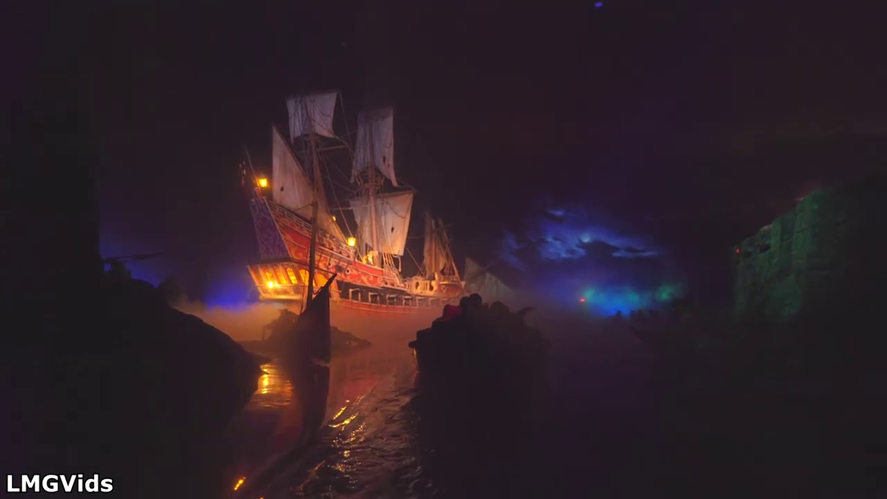 [2020] Pirates of the Caribbean ride - Disneyland park | Full POV Ridethrough (Low Light)