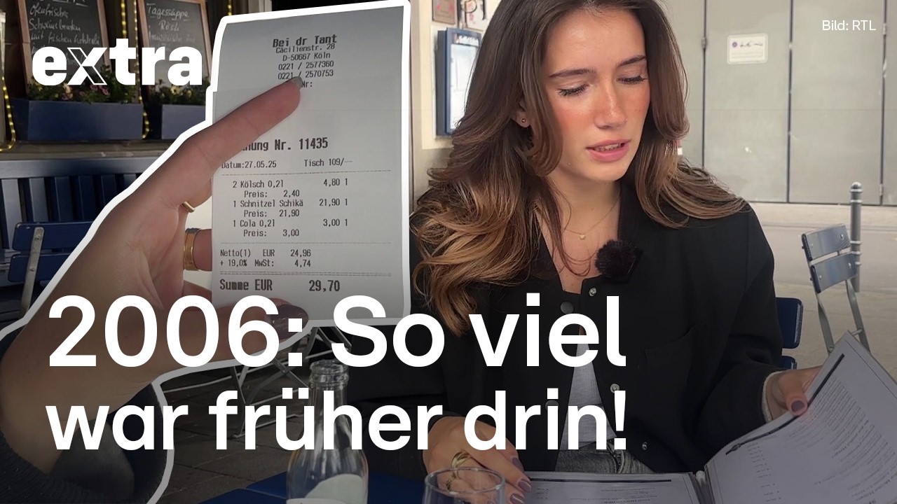 Kassenbons von 2006 und heute - Wieviel teurer ist wirklich alles geworden? l | EXTRA - Das Magazin