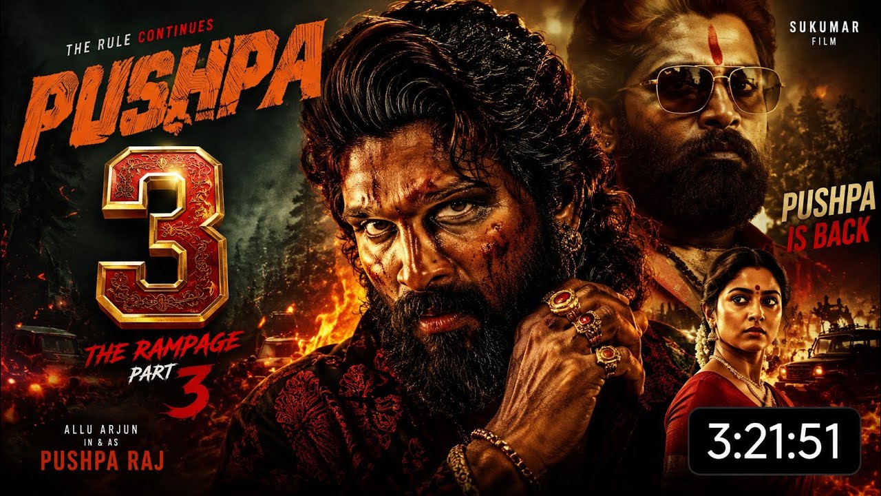 PUSHPA 3 Full Movie Hindi Dubbed 🔥 Allu Arjun New Action Movie |rashmika mandana | Allu Arjun 