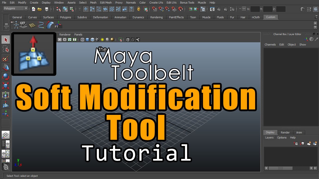 The Maya Toolbelt - Soft Modification Tool