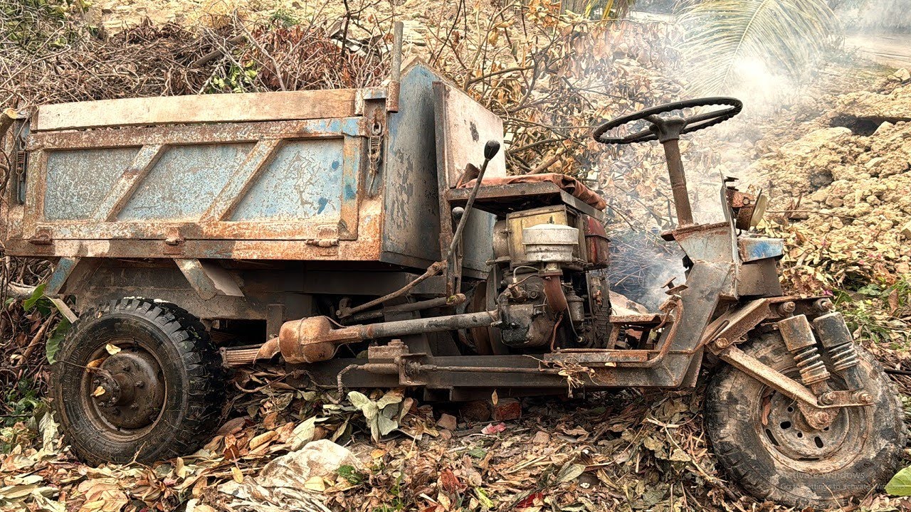 💡 Boy Genius Completely Restores Tricycle After Accident Abandoned For Many Years