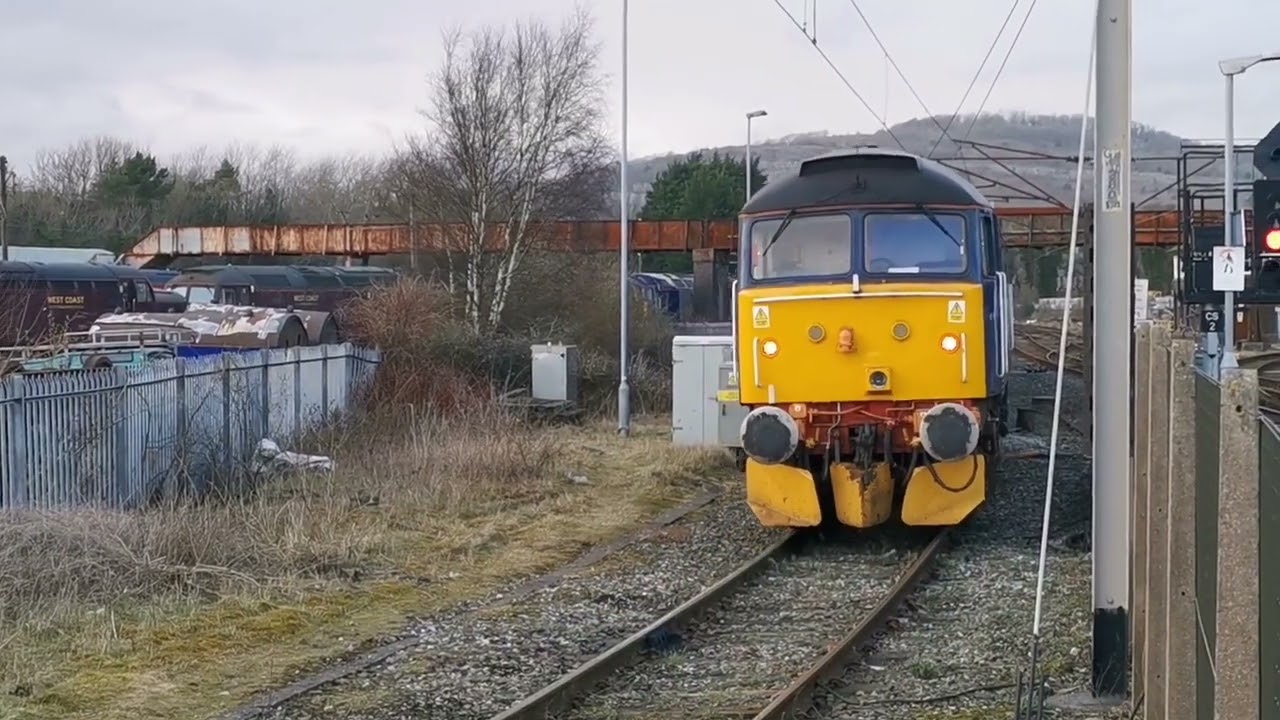 Ex DRS 57's (Ronnie's) on the move to West Coast Railways, Carnforth, 17th March 2022
