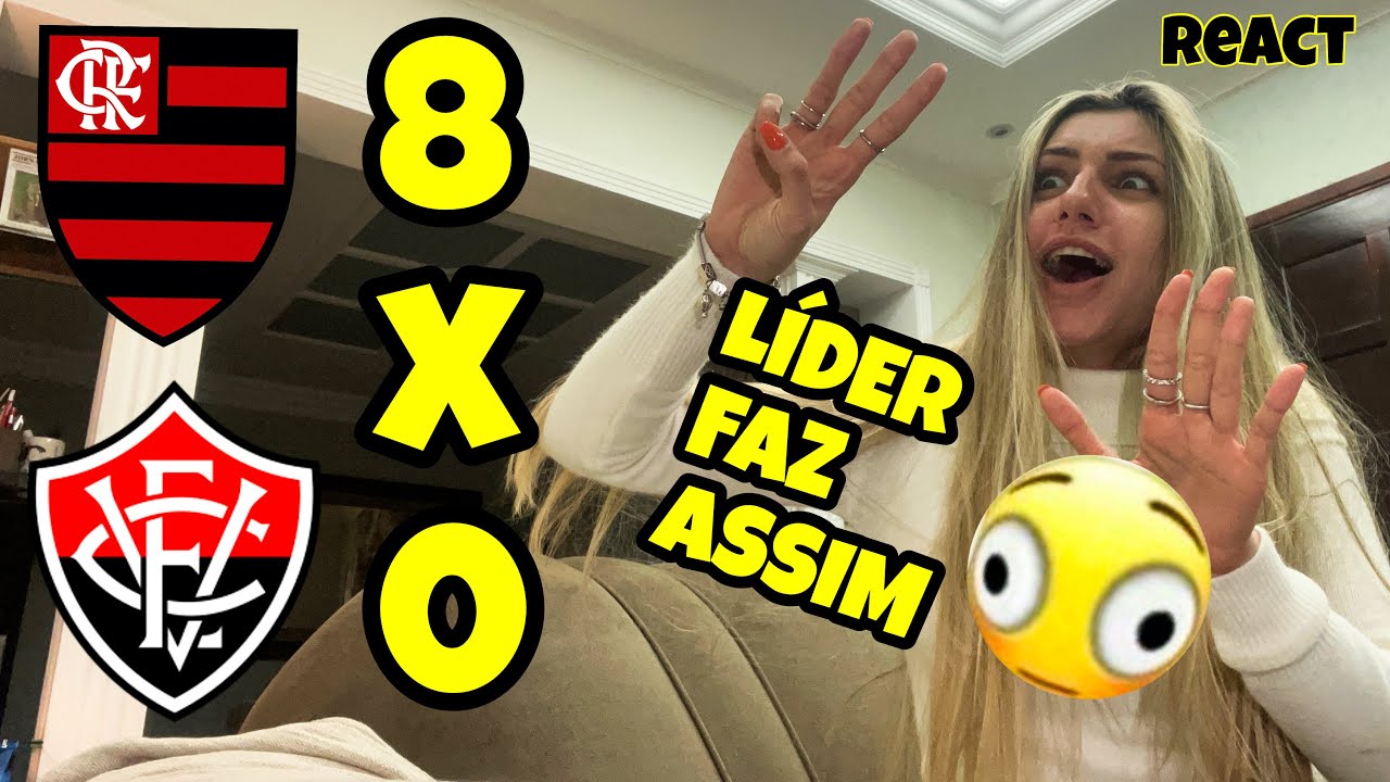 RESULTADO ANTOLÓGICO NO MARACANÃ- REACT FLAMENGO 8 X 0 VITÓRIA 