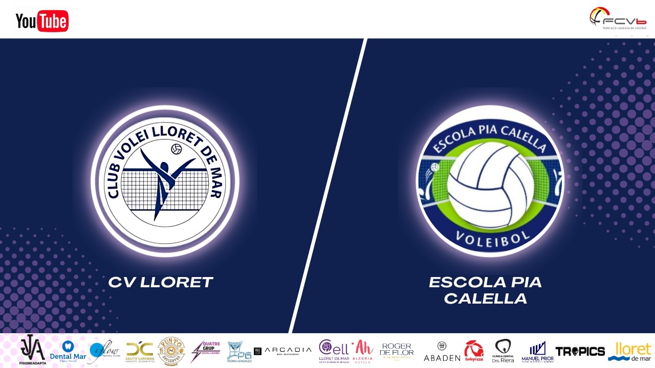 Sènior fem. CV Lloret - Escola Pia Calella
