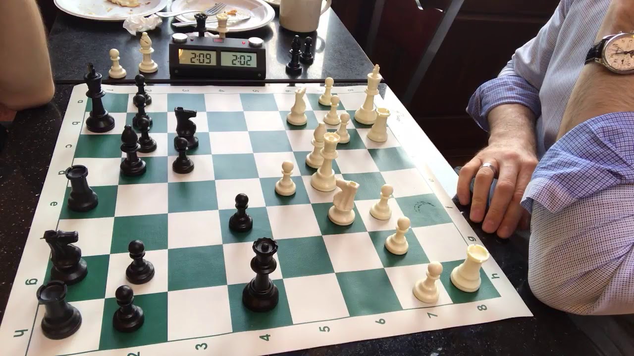 3 minute Blitz Chess Game 6   Alex vs Danilo centralized bishop on d4 delivers the death blow