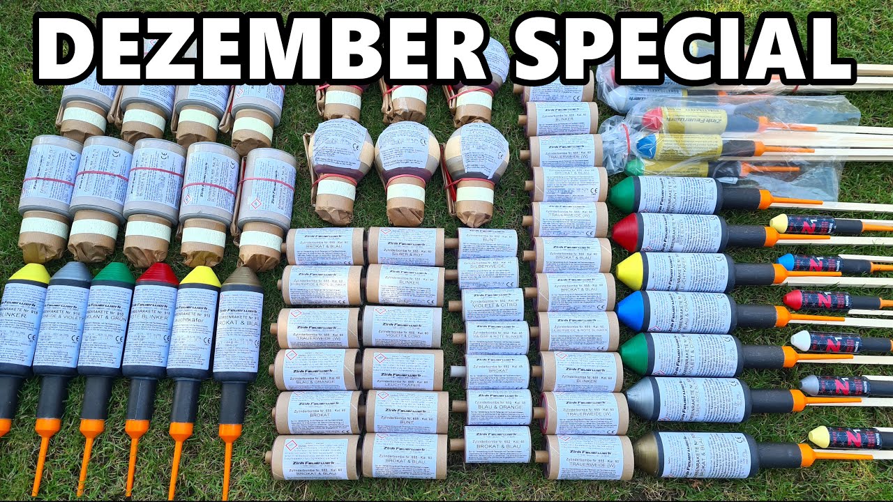 Zink Feuerwerk Shells bis 100 mm, F2, F3 & F4 Raketen  [𝟰𝗞] | JJFireworks