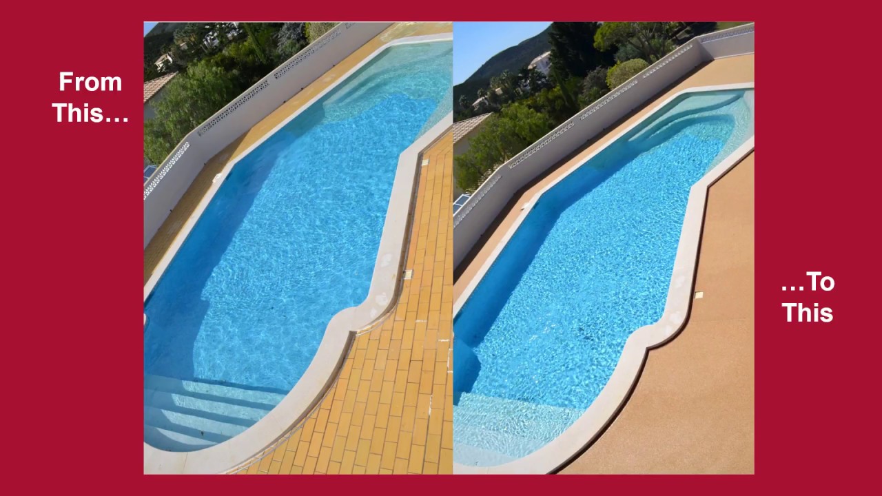 Resin Bound Paving Swimming Pool Surround Installation